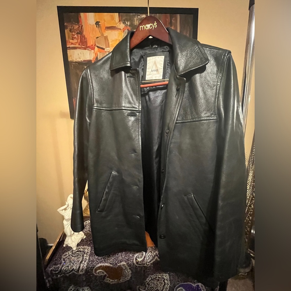 Vintage Men’s Avanti Leather Jacket - Size Small